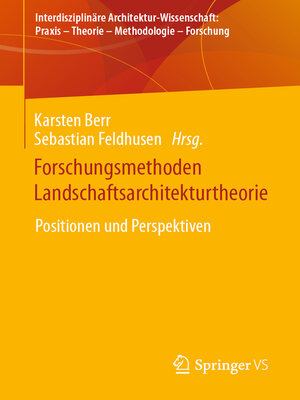 Forschungsmethoden Landschaftsarchitekturtheorie - ebook